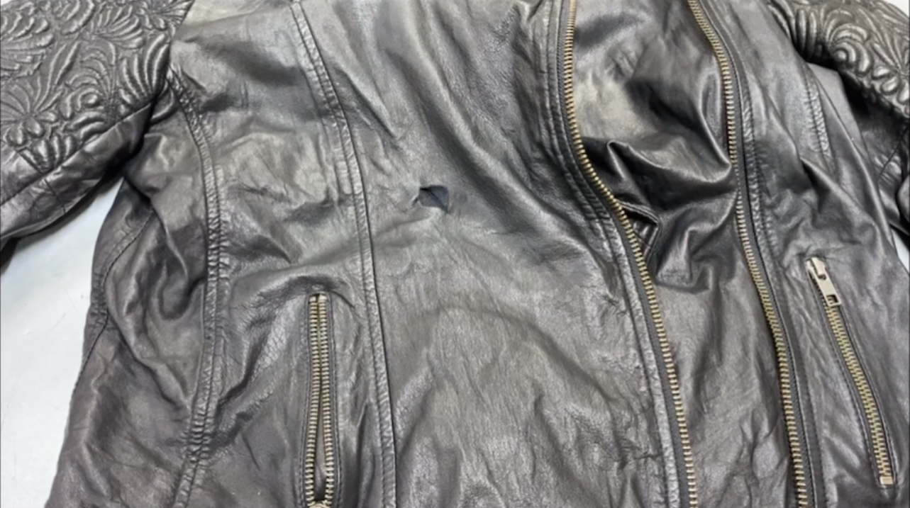 Repairing a Tear on a Leather Jacket