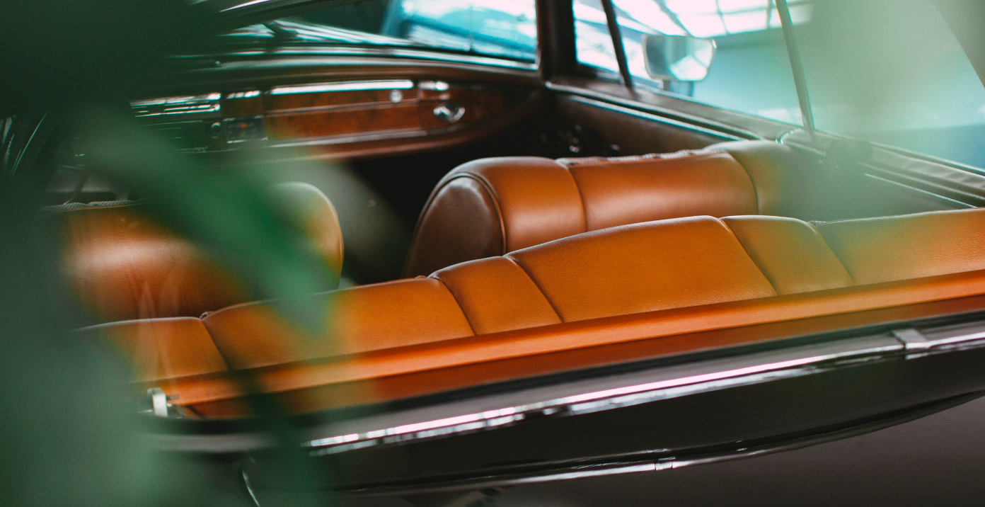 Restored leather interior