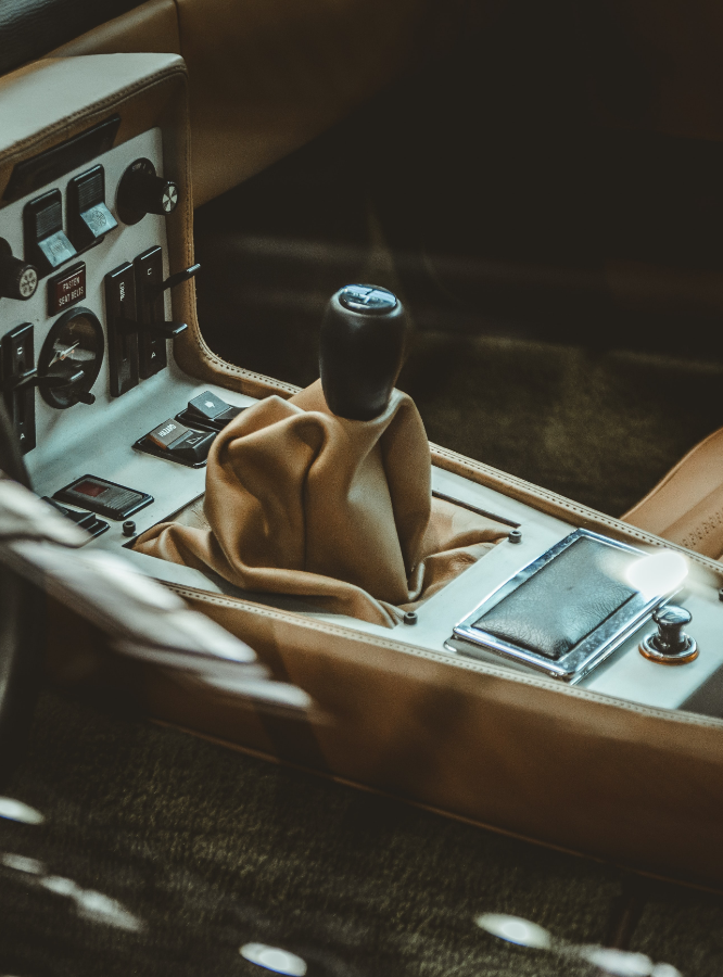 repaired leather vehicle interior